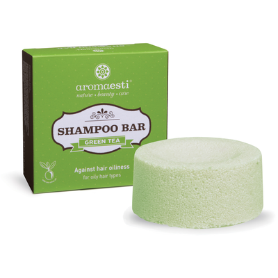 Aromaesti green tea - Groene thee shampoo bar (vet haar)